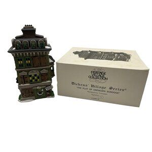 Dept. 56 Dickens Village Series The Flat of Ebenezer Scrooge Christmas Decor